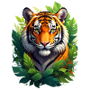 Tigers in the rainforest