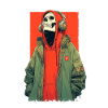 Head Skull Hoodie Streetwear