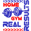 Home Gym Real Results T-shirt