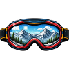Ski Goggles Landscape