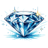 Eisblauer Diamant