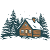 Winter Forest Hut