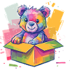 Rainbow Bear in a Box