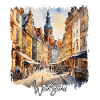 Aquarelle de Varsovie, Varsovie, Pologne