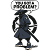Schatten ninja mit Spruch