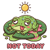 Unfrogettable Cute Melting Frog