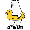 Ours polaire en bouée canard