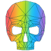 Crâne en couleur