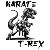 Funny T-Rex Dinosaur Karate T-Shirt