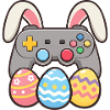 Bunny Gaming Controller Easter Gamer Spaß