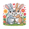 Bunny Comic Couple Love