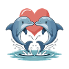 Dolphin Couple Valentine's Day