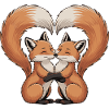 Fuchs Paar Herz