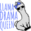 Llama Drama Queen Cool Solbriller Sidder Sjovt
