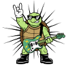 Turtle Rock Music Funny Gift