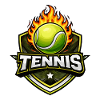 Flames Tennis Shield