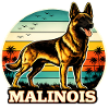 Belgian Shepherd Malinois Retro