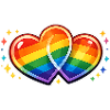 Double Heart Rainbow Splendor