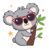 Koala chic sun red glasses