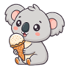 Koala Gourmand Crème Glacée