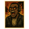 Headphone Singer Flames