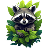 Raccoon in the forest