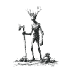 Waldgeist mit Axt