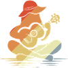 Female Ukulele Graphic
