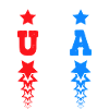 USA Star Monogramme États-Unis d’Amérique