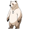 Polar Bear Cartoon Necklace