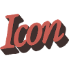 Retro Icon Script in Herbstorange