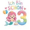 I'm already 3 Mermaid Birthday