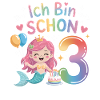 I'm already 3 Mermaid Birthday