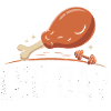 Leg Day Chicken Bone Motif