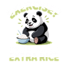 Panda Humour : Extra Rice Cartoon