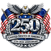 US 250th Anniversary Emblem