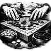 Go Board Game – Zen Strategy Illustration