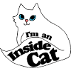 Inside Cat Cartoon Slogan Tee
