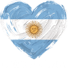 Argentinian Girl Heart Soccer Football