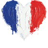 French Girl Heart Soccer Football