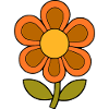 70s flower pattern retro flowerpower