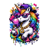 Licorne Pop Art