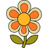 70s flower pattern retro flowerpower