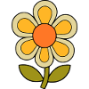 70s flower pattern retro flowerpower