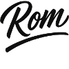 Rom Script Schriftzug Unterlinie