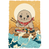 Kawaii Seal North Sea Sushi