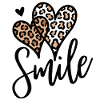 Leopard Hearts Smile Font