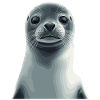 Portrait mignon du sceau