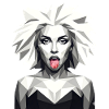 Rebellious Woman Low Poly