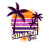 Sunset Palm Trees – Summer Time